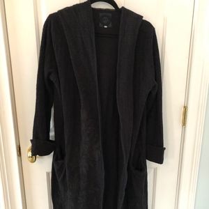 Johnny Was Biya Long Embroidered Open Hoodie